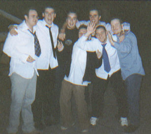 The gang outside union.
