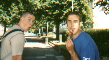 Dave enjoying his Mars Bar!!!